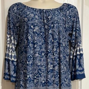 Blue Paisley Women's Dress